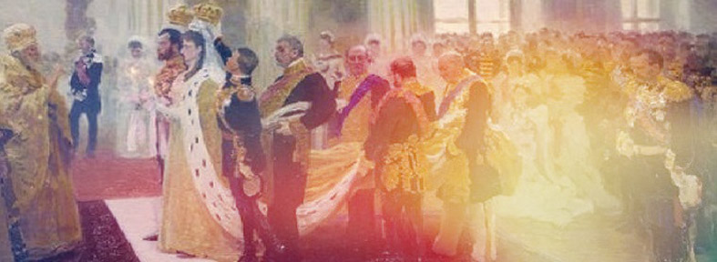 Image of a royal wedding on the website, Beauty for Ashes
